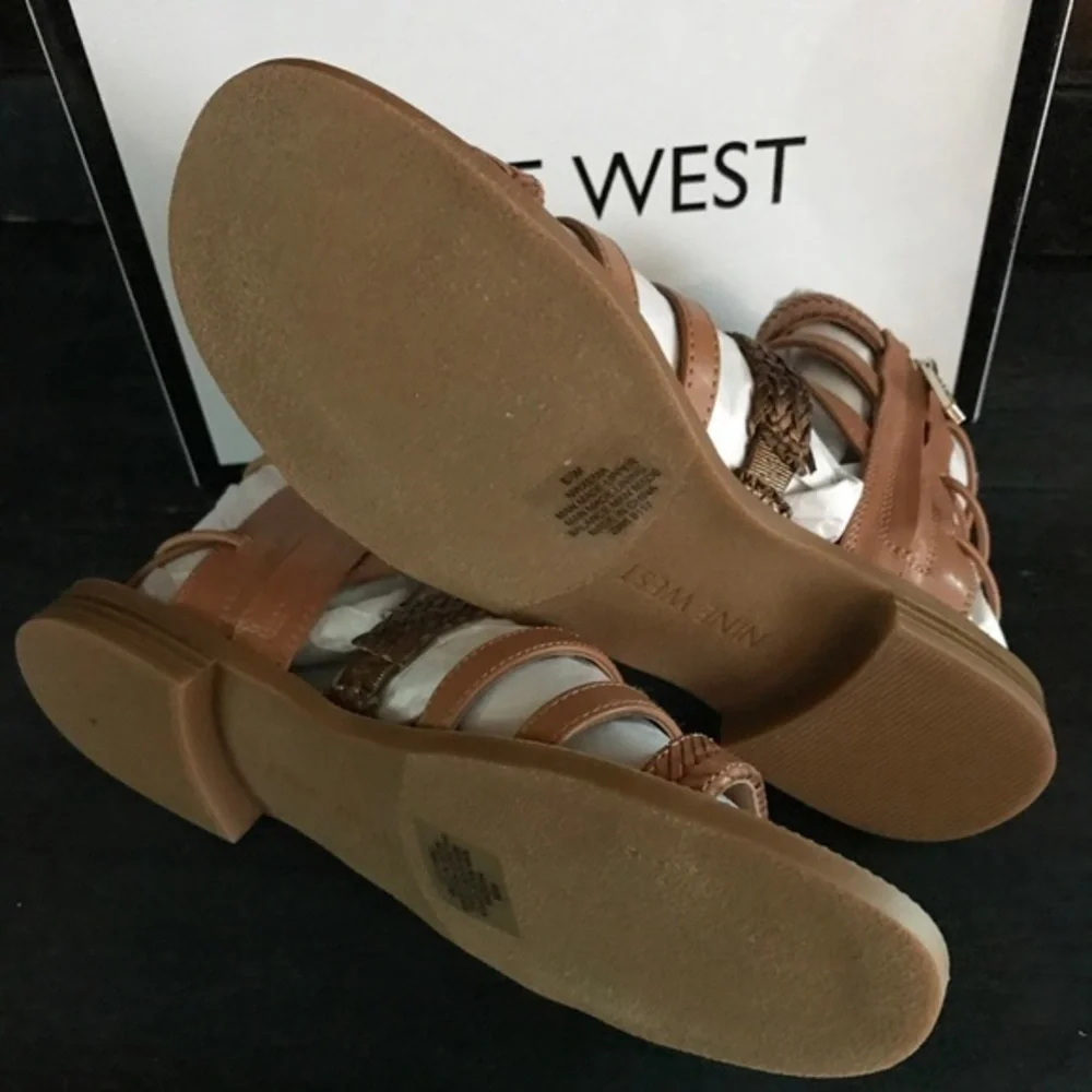 NWB Nine West Leather Sandals 6.5